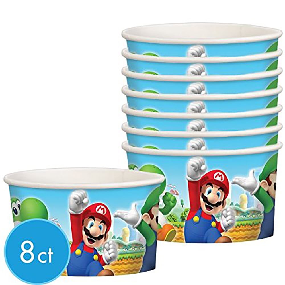 Super Mario Bros. Paper Party Treat Cups, 8 Pack