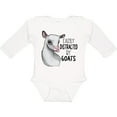 thumbnail image 3 of Inktastic Easily Distracted by Goats Cute Goat Boys or Girls Long Sleeve Baby Bodysuit, 3 of 5
