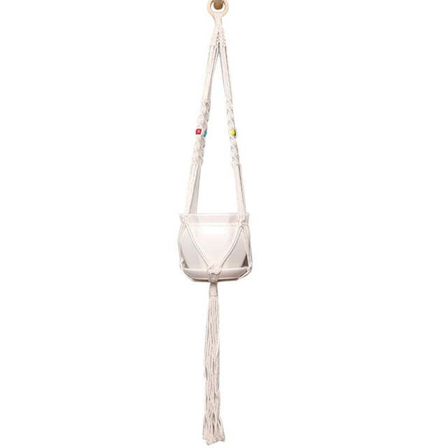 Plant Hanger Handmade Knitting Hanging Planter Holder Plant Hanging Basket