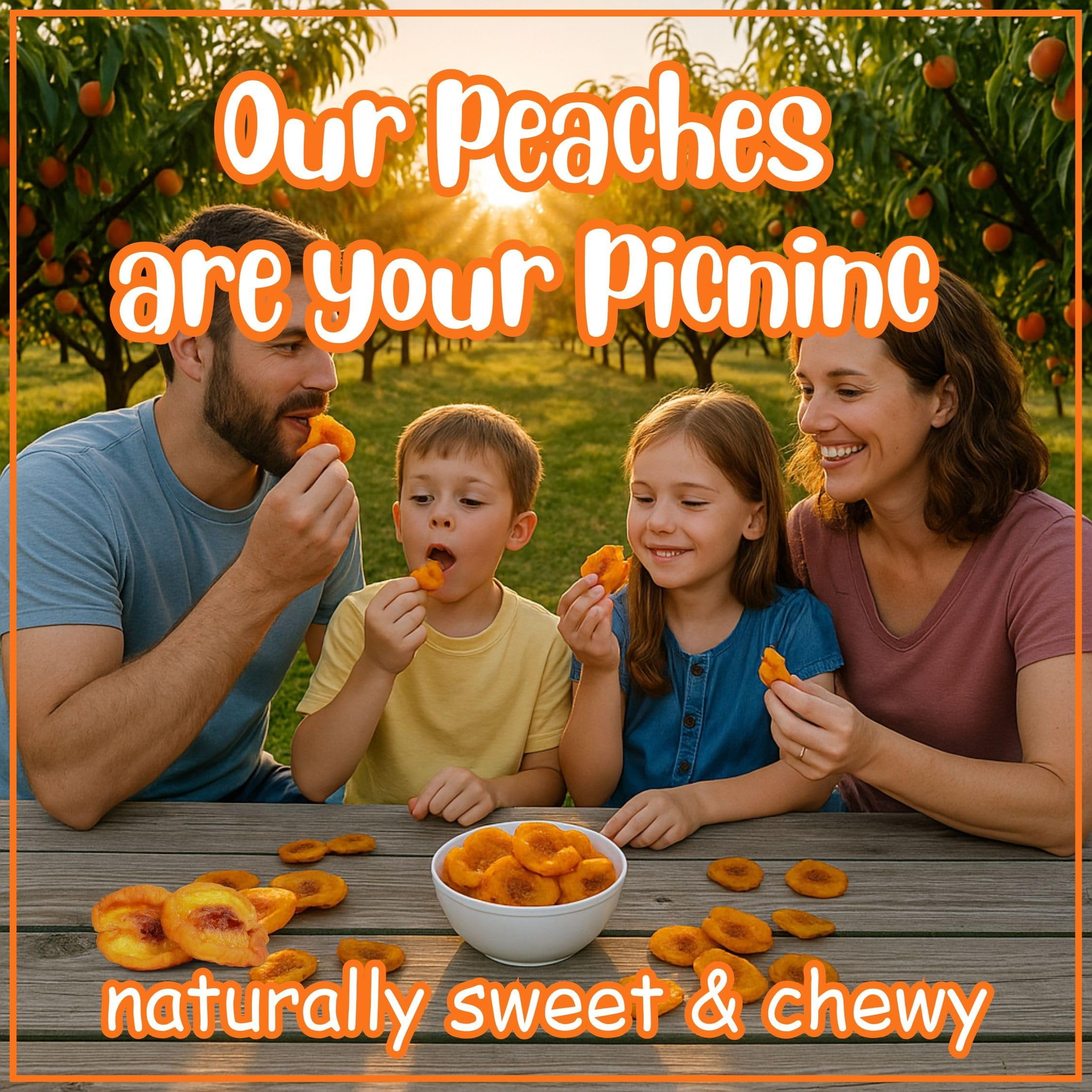 Dried Peaches by It's Delish, 1 Lb 16 Oz Bag  Naturally Sweet Fancy Peach Halves Slices, No Sugar Added, Dried Fruit Healthy Snacks Fresh and Dry Sliced Peaches Snack  Vegan, Kosher