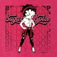 thumbnail image 5 of Wild Bobby Betty Boop Sugar and Spice Wink Betty Boop Tri-Blend Racerback Tank Top, Shocking Pink, Large, 5 of 5