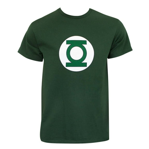 Green Lantern Mens Dark Green Logo T-Shirt-XLarge