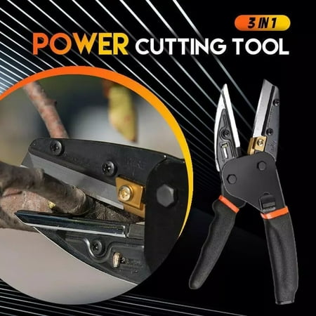 

3 In 1 Power Cutting Tool with Built-In Wire Cutter Multi Tool Pliers Hand Tools Garden Pruning