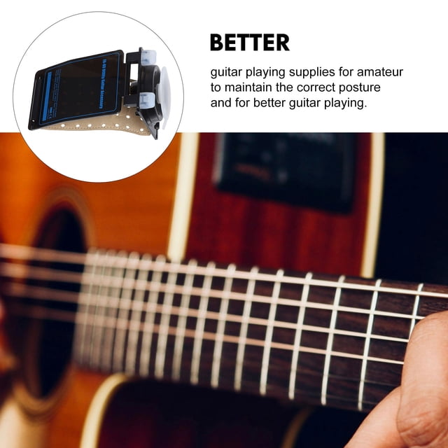 WEUVEB Stable Guitar Foot Rest Rack in Black Acrylic Designed for Posture Support and Long-Term Use