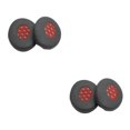 thumbnail image 1 of Seitruly Cojines para auriculares Almohadillas para los oídos Protección transpirable profesional Reemplazo de auriculares para auriculares Negro+Rojo 2Conjunto, 1 of 6