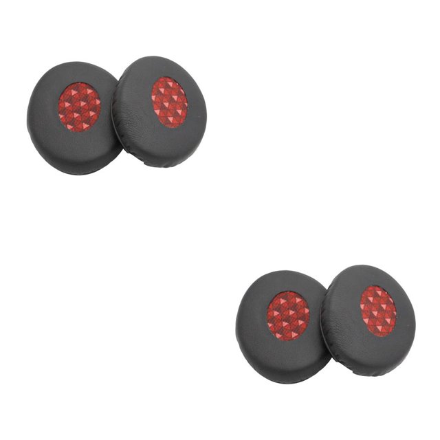 Seitruly Cojines para auriculares Almohadillas para los oídos Protección transpirable profesional Reemplazo de auriculares para auriculares Negro+Rojo 2Conjunto