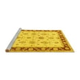 thumbnail image 2 of Ahgly Company Machine Washable Indoor Round Persian Yellow Traditional Area Rugs, 5' Round, 2 of 4