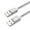 Silver, variant on USB 2.0 Fast Charging Cable 480Mbps Transfer Speed USB 2.0 Male to Male for USB Flash Drive Reader Hard Drive Laptops