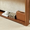 thumbnail image 3 of Barara King Console Table, Entryway Table, Display Shelf,70.1" Narrow Wooden Console Sofa Table for Entranceways, Corridors, and Front Door, Walnut, 3 of 10