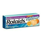 Rolaids Softchews Antacid, Orange, 12x6ct