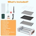 thumbnail image 5 of Hendoct 3-in-1 Electric Hot Dog Roller Grill with BBQ Grill & Griddle,  3 Temperature Settings, Smokeless Indoor Outdoor Cooker for Sausages, Bacon, Burgers & Steaks, 5 of 11