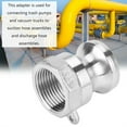 thumbnail image 2 of Adaptador de bomba de basura de acero inoxidable DN20 de 3/4" A, conexión Camlock macho con rosca hembra, 2 of 13