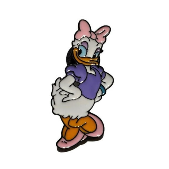 Daisy Duck Cartoon Character 1.25 Inches Tall Enamel Metal Pin