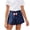 Blue, variant on Girls Heart Printed Shorts High Waist Pleated Cute Shorts with Bow Lightweight Loose Casual Wide Leg Bottoms Summer Fashion Back to School Outfits
