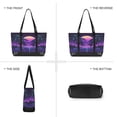 thumbnail image 6 of FORMRS Canvas Laptop Tote Bag for Women with 15.6" Computer Compartments Shoulder Handbag, Green Digital Art, 6 of 7