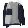 thumbnail image 3 of Classroom School Uniform Adult Unisex Zip Front Bomber Jacket 53404, 3 of 4