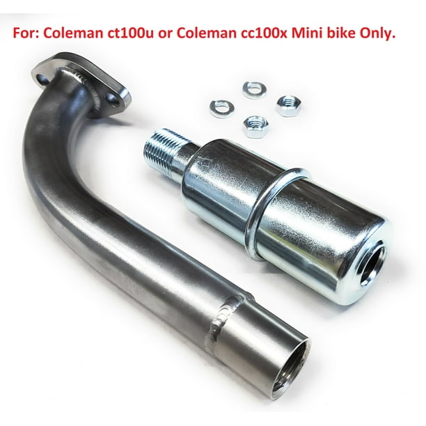 Exhaust With Muffler for Coleman ct100u or Coleman cc100x Mini bike
