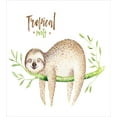 thumbnail image 3 of Ambesonne Sloth Duvet Cover Set, Young Animal on Palm Tree, 2-Calking, Pale Brown Green, 3 of 3