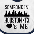 thumbnail image 4 of Inktastic Houston Texas Someone Loves Me Skyline Boys or Girls Baby Bib, 4 of 4