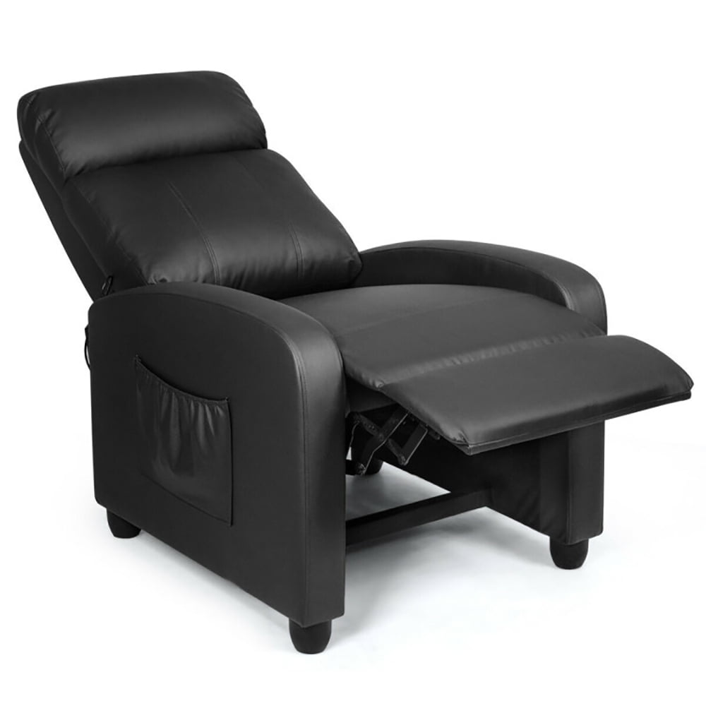 Finihen Massage Recliner Chair, Recliner Massage Winback Single Chair with Side Pocket, for Living Room, Bedroom, Black Finihen Massage Recliner Chair, Recliner Massage Winback Single Chair with Side Pocket, for Living Room, Bedroom, Black