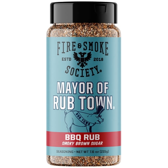 Fire & Smoke Society Mayor of Rubtown Barbecue Seasoning Rub, 7.6 Ounce