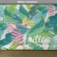 thumbnail image 6 of Ambesonne Leaf Place Mats Set of 4, Flowers Plumeria Lilacs, Standard Size, Yellow Green Pale Blue, 6 of 6