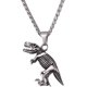 thumbnail image 1 of Animal Colgante Joyas Hombres Niños Collar con Acero Inoxidable/Pistola Plateada/ JAMW Sencillez, 1 of 5