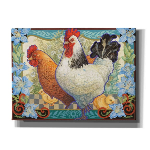 Epic Graffiti 'The Barnyard Brood' by David Galchutt, Canvas Wall Art, 54"x40"