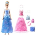 thumbnail image 6 of Disney Princess 2-in-1 Stories Cinderella Fashion Doll with 2 Snap-On Bodices, 2 Skirts & 9 Accessories, 6 of 6