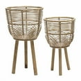 thumbnail image 2 of Sagebrook Home S/2 Jardinières en Osier 10/12 Pouces, Naturel, 2 of 4