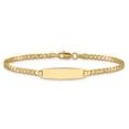 thumbnail image 2 of Auriga Fine Jewelry 14K Yellow Gold Curb Link ID Bracelet 7inch for Women, 2 of 6