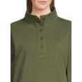 thumbnail image 4 of Time And Tru Women's Placket Pullover Top, 4 of 5