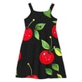 thumbnail image 4 of Hrsba Kids Summer Dress,Casual Sleeveless Dress for Girls,2-12 Years Girls' Summer Casual Sleeveless Round Neck Button With Pockets Dress, 4 of 5