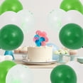 thumbnail image 4 of Unique Bargains Latex Party 10 Inch Helium Balloons with Ribbon Green White, 4 of 6