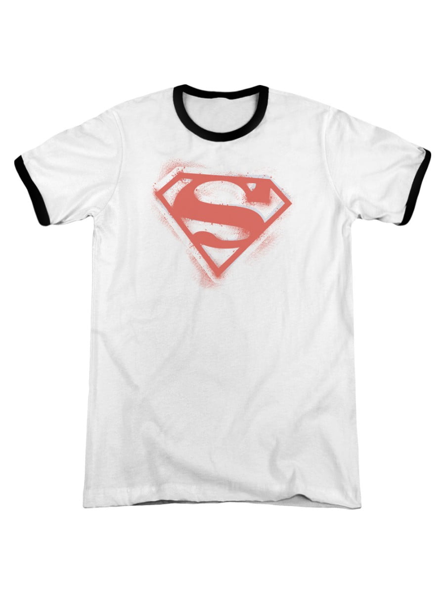 Batman Shirt S Hot Rod Shield Adult Ringer T