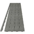 thumbnail image 4 of NewTechWood 1/12 ft. x 3 ft. Quick Deck Composite Deck Tile Straight Trim in Westminster Gray (2-Pieces/Box), 4 of 5