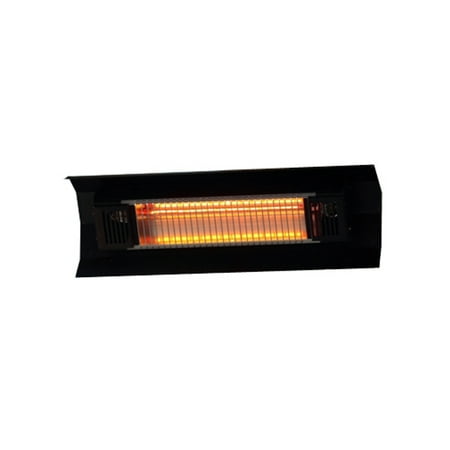 Black Steel Wall Mounted Infrared Patio Heater (Best Wall Mounted Patio Heaters)