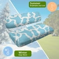 thumbnail image 5 of Yuyamidu Blue Cow Print Golf Cart Seat Covers Cute Golf Cart Bench Seat Cover Breathable Backrest Cover for Club Cars and More 2-Seats Cart, Set of 2, 5 of 7