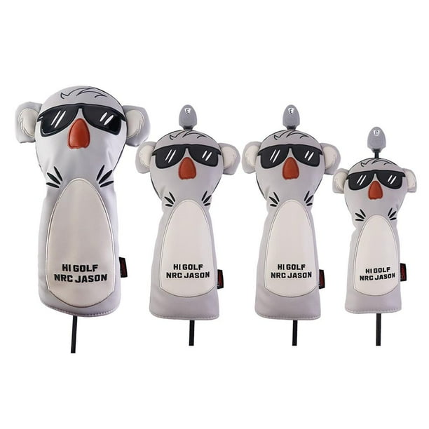 Cubre Driver de Golf Zulema Funny Golf Covers 400cc Fairway Woods Protector Koala 4 piezas