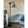 thumbnail image 4 of Enjoy Décor Lamps 63-Inch Tiffany 1-Light Bronze LED Floor Lamp with Stained Glass Bowl Shade, 4 of 5