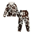 thumbnail image 5 of DISNIMO Cow Print Hoodie Boys Pullover Hoodies for Boys Hoodies Sets Boys 2 Piece Hoodie Sweatsuit Sets for Boys Size 6-7 Hoodies Set for Boys Hooded Sweatshirt with Pockets Crew Neck Hoodie, 5 of 7