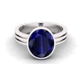 thumbnail image 2 of Natural Certified Blue Sapphire Ring Gemstone Ring In Starling Silver925 Handmade Ring For Men and Women, 2 of 3
