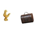 thumbnail image 1 of Escultura de pollo, figura decorativa de resina, estatua, caja organizadora de joyas de madera, diseño único, ideal para mujeres, hombres y niñas. Reg, 1 of 8