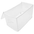thumbnail image 1 of OULII Bins for Storage Organizer White PP Dustproof Household Items Simple Design 1Set, 1 of 8