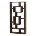 thumbnail image 1 of Coaster 10-shelf Transitional Wood Geometric Bookcase in Cappuccino, 1 of 3