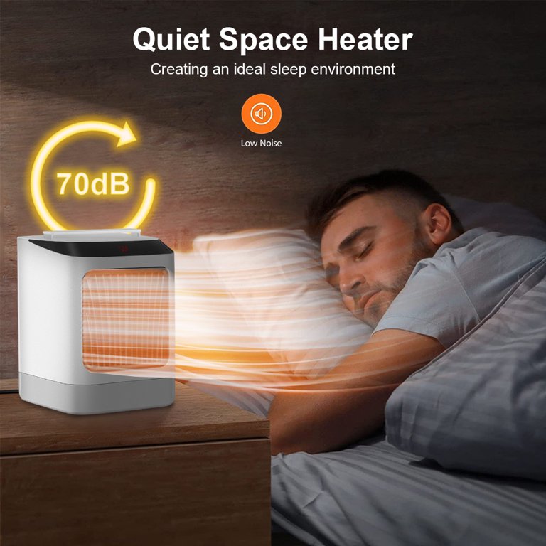 Melliful Space Heater, 1000W Portable Electric Desk Heater with Tip-over  and Overheat Protection, Heating Fan for Desk Office, White - Walmart.com