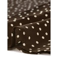 thumbnail image 6 of MODA NOVA Junior's Elastic Waist Zipper Vintage Polka Dots Midi Skirt, 6 of 6