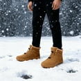 thumbnail image 3 of MEYSE Men's Ankle Winter Boots Faux Fur Lining Waterproof Warm Snow Boots Booties with Memory Foam, 3 of 5
