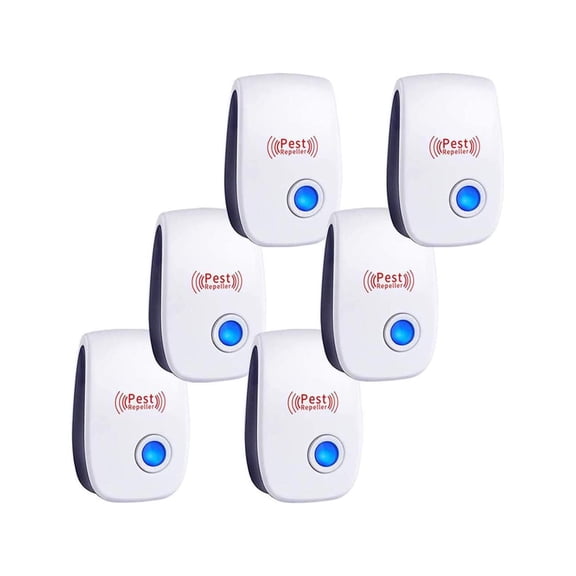 Ultrasonic Pest Repeller 6 Packs Plug-in Electronic Pest Repeller for Bugs, Insects, Cockroaches, Mice, Spiders, Rodents, Mosquitoes