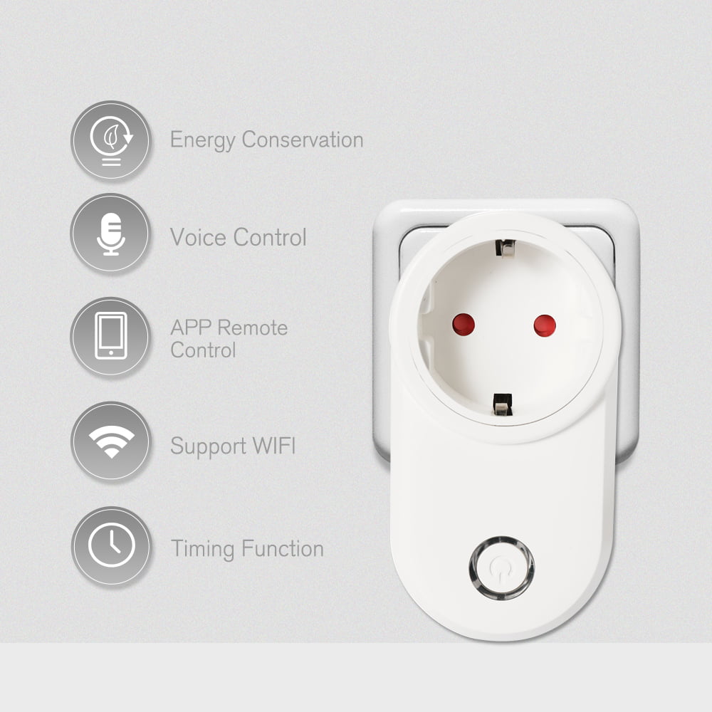 eWeLink Smart WiFi Socket EU Plug Type E Smart Timer Function Voice Control J1D8 